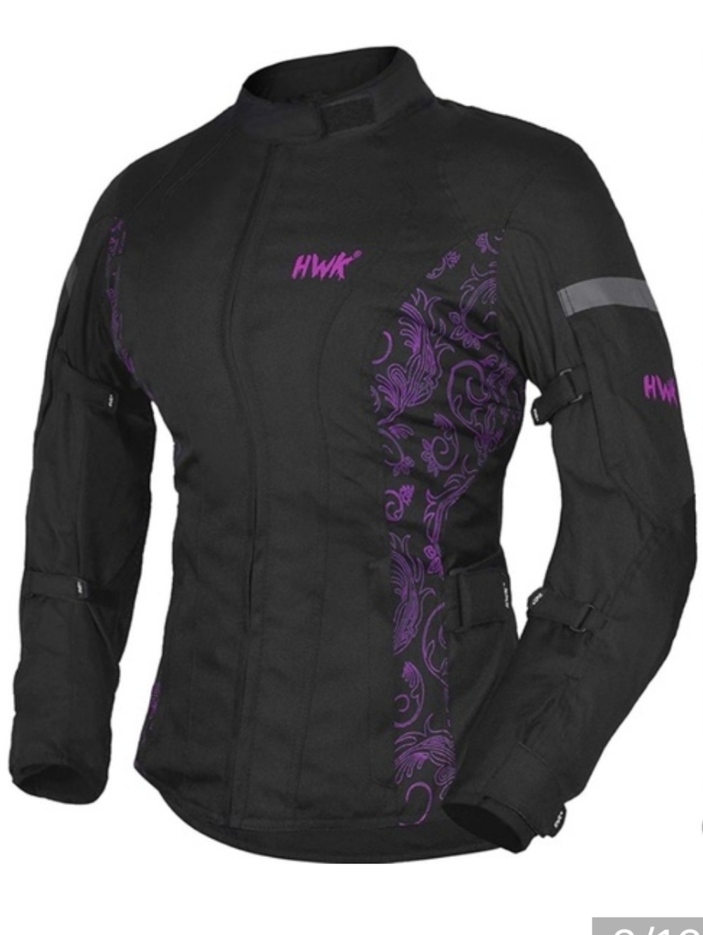 #HWK Black Women's Jacket & Coat - Mesh Lined - Picture 6 of 9